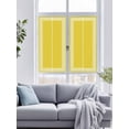 thumbnail image 4 of Removable Glass Window Covering, Yellow Geometric Window Privacy Film Frosted, White Greek Key Design Abstract Modern Art Decorative Privacy Windows Film for Bedroom, Living Room, 19.6 x 39.3 Inches, 4 of 9