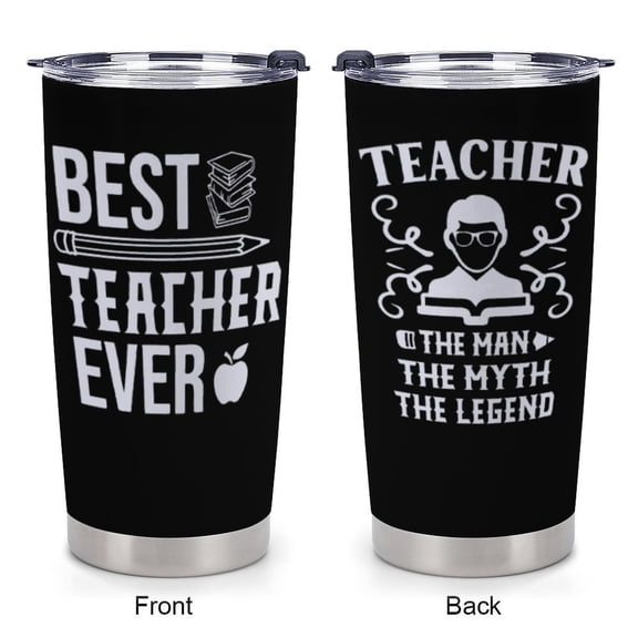 Teacher Christmas Gifts for Men, Gifts for Teachers Male, Best Teacher Ever Gift, Funny Teachers Gift Ideas, 20 Oz Stainless Steel Tumbler