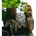 thumbnail image 6 of Tabletop Fountain Rockery Waterfall Fountain, Home Interior Decoration Resin Craft, Desktop Bonsai Ornaments Gift Atomizing Humidifier Fountain for Home Office Bedroom, 6 of 14