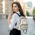 thumbnail image 6 of FORMRS Mini Backpack Purse for Women Quilted Travel Daypack Casual Shoulder Bag, Green Cute Cat, 6 of 7