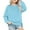 Sky Blue, variant on Kids Boys Sweatshirt Long Sleeve Red Sweatshirt Kids Crewneck Loose Fit Pullover Tops Warm Fall Winter Clothes Girls Tops 7 Years