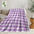 thumbnail image 2 of Purple Throw Blanket, Soft Cozy Microfiber Flannel Throw Blanket for Couch Bed Sofa, Warm Lightweight Blankets Home Decor for All Seasons 50x60 Inches, 2 of 5