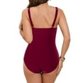 thumbnail image 4 of TTUHYWXI One Piece Swimsuit Women Bathing Suit Tummy Control Swim Suits for Women 2026 Modest Swimwear (Red, S), 4 of 9