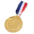 thumbnail image 4 of Medalla de premio Regalo de premio Aleación de zinc con cintas para el cuello, Medalla de trofeo para baloncesto Oro, 4 of 8