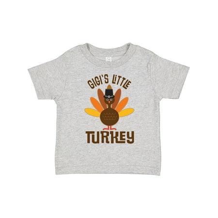 

Inktastic Thanksgiving Gigi Little Turkey Gift Toddler Boy or Toddler Girl T-Shirt