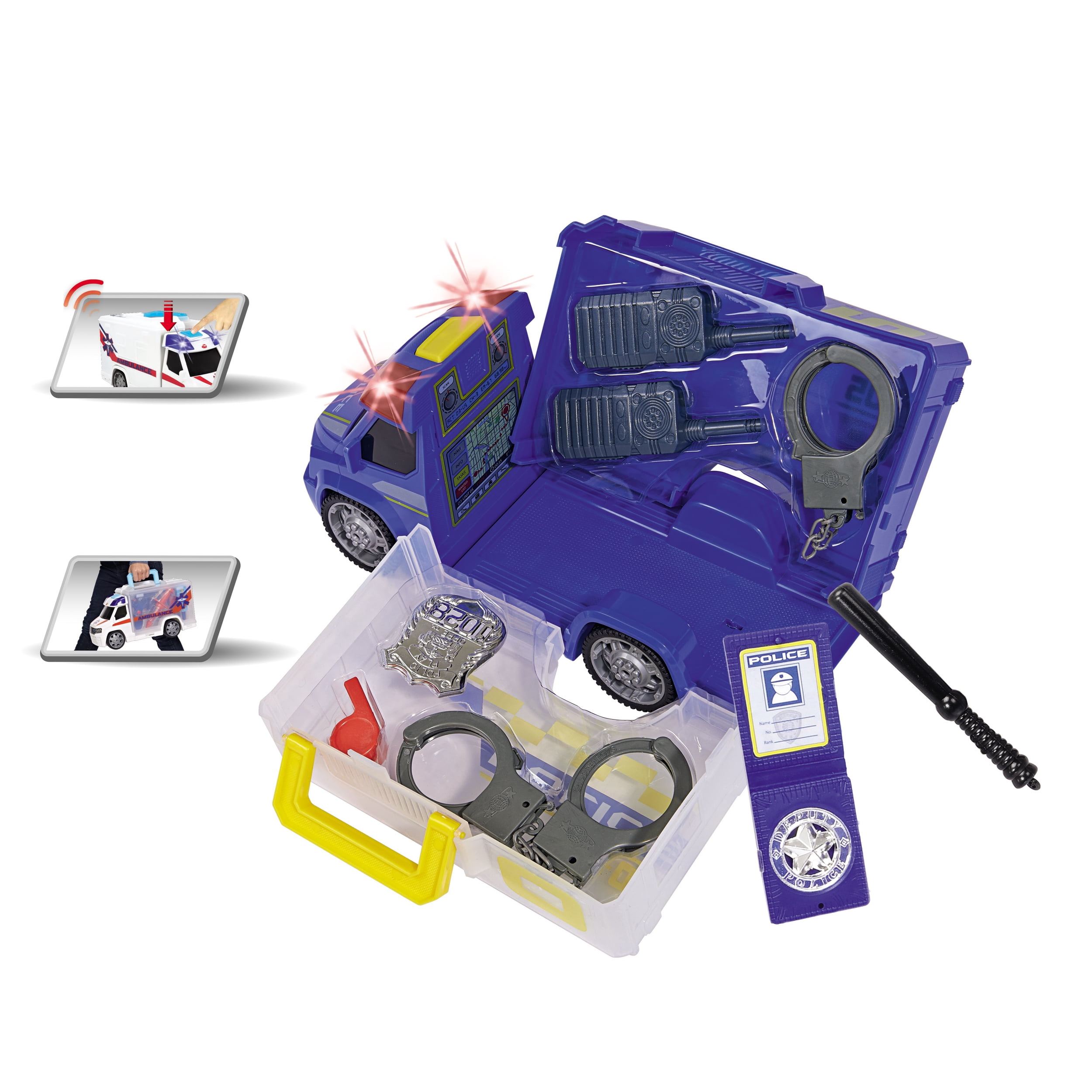 Dickie Toys - Push and Play SOS Police Patrol Car