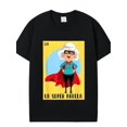 thumbnail image 1 of Graphic vintage tee La Super Abuela Funny Bingo Black T-Shirt for Men – Spanish-Mexican Gift Idea, Perfect for Grandmother Appreciation and Family Celebrations, 1 of 6