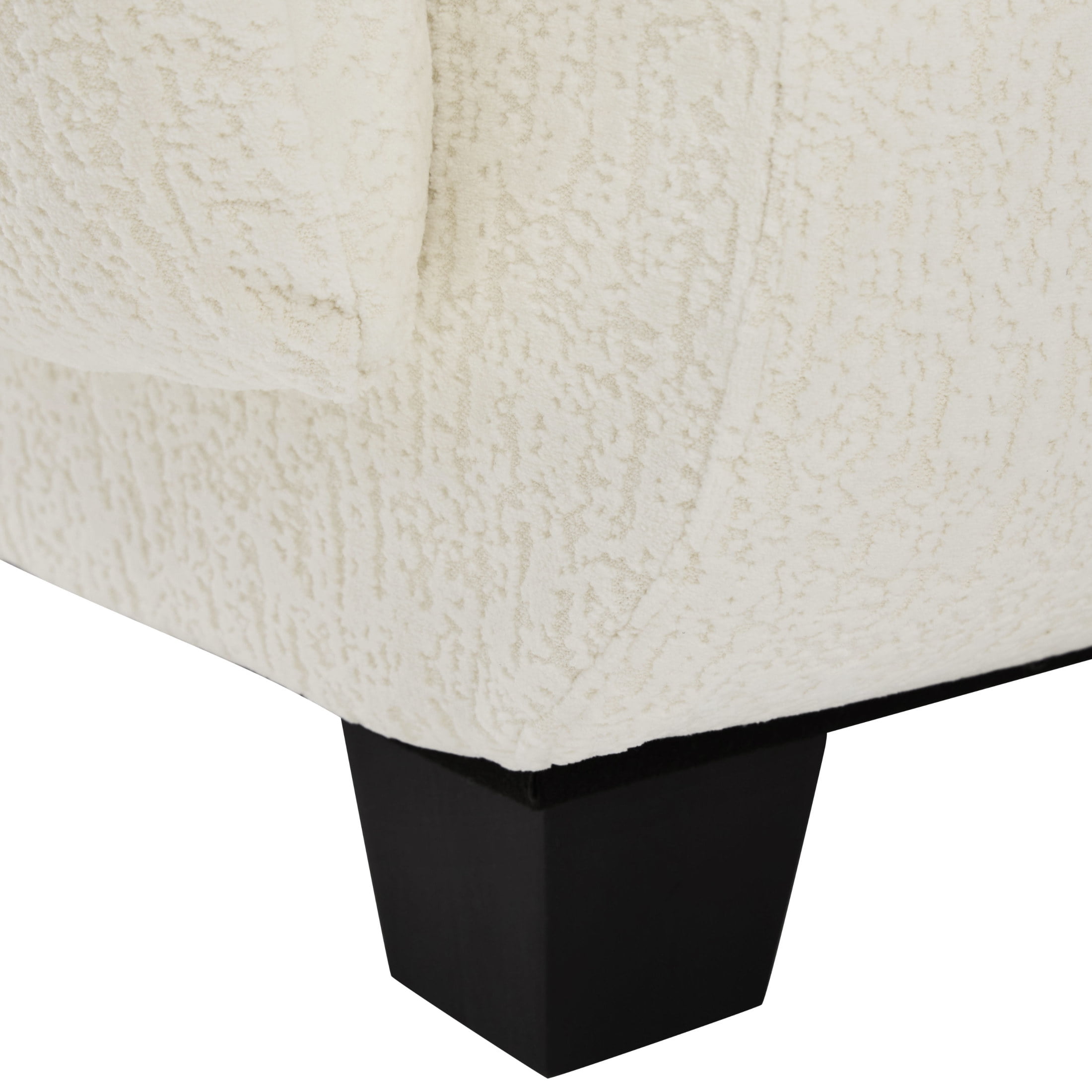 Christopher Knight Home 94.5" Chenille Sectional Sofa with Curved Armrests, Modern Upholstered Couch, Beige