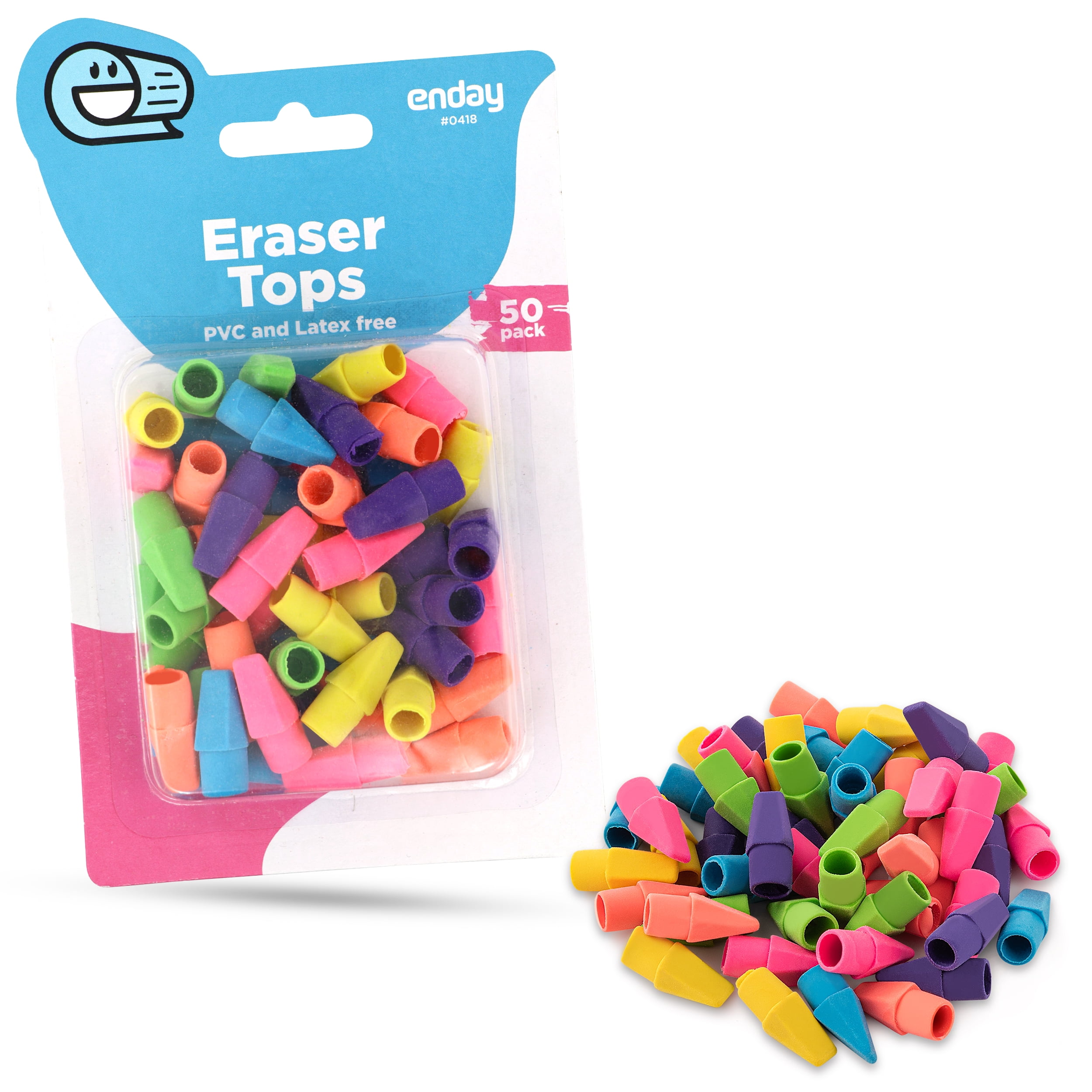 Rainbow Eraser Topper Pencils x 4 Plus Mini Colouring Pencils Party Bag Fillers