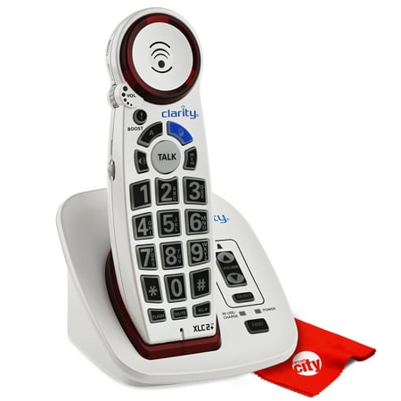 clarity xlc2+ severe hearing loss ampified cordless phone with circuit city microfiber cleaning