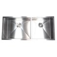 thumbnail image 2 of Contempo Living  42 in. Undermount Double Bowl 60 by 40 Zero Radius Kitchen Sink - Stainless Steel, 2 of 5
