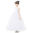 thumbnail image 5 of Ekidsbridal Girl Wedding Flower Girl Dress - Heart Cutout Floral Lace with Tiebow 172noFT-A (Size: 2-14), 5 of 7