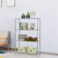 thumbnail image 2 of FDW Storage Shelves, Wire Shelving Unit Metal Shelves Heavy Duty Layer Rack Adjustable Utility, Chrome, 2 of 7