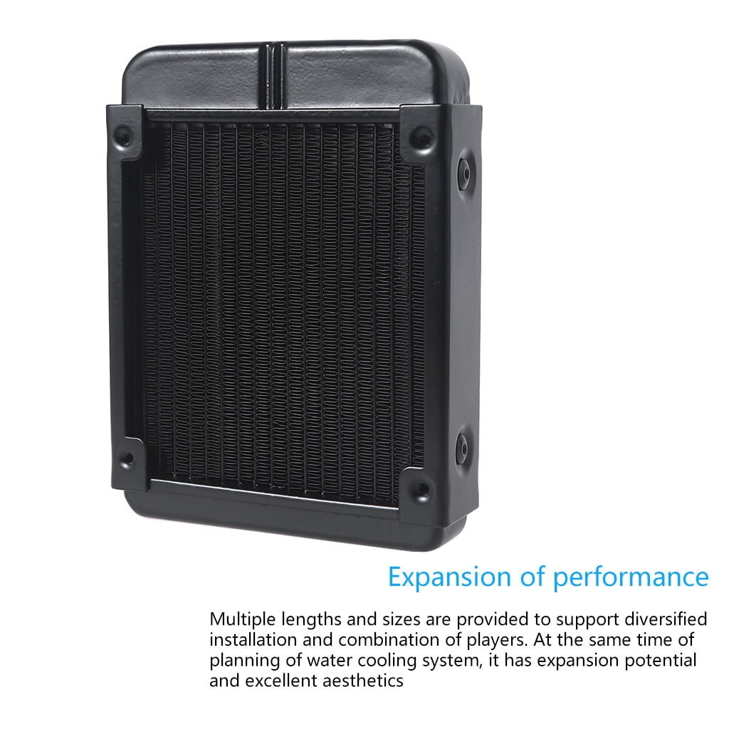 Aluminum Water Cooling Radiator 18 Tubes Heat Exchanger CPU Heatsink Cooler Fast Heat Dissipation for Computer