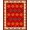 Red, Pattern 12, variant on ODIKA Christmas Pirate Compass Sunburst Motif With Treasure Map Scrollwork for Playroom, Bedroom, Reading Nook, Pet Friendly & Kids Safe Play