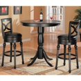 thumbnail image 3 of Coaster Lathrop 29" Faux Leather Swivel Bar Stool in Black, 3 of 4