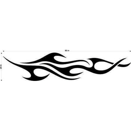 Auto Truck Car Boat Side Flames Tribal Decal Sticker TF039 Auto Truck Car Boat Side Flames Tribal Decal Sticker TF039