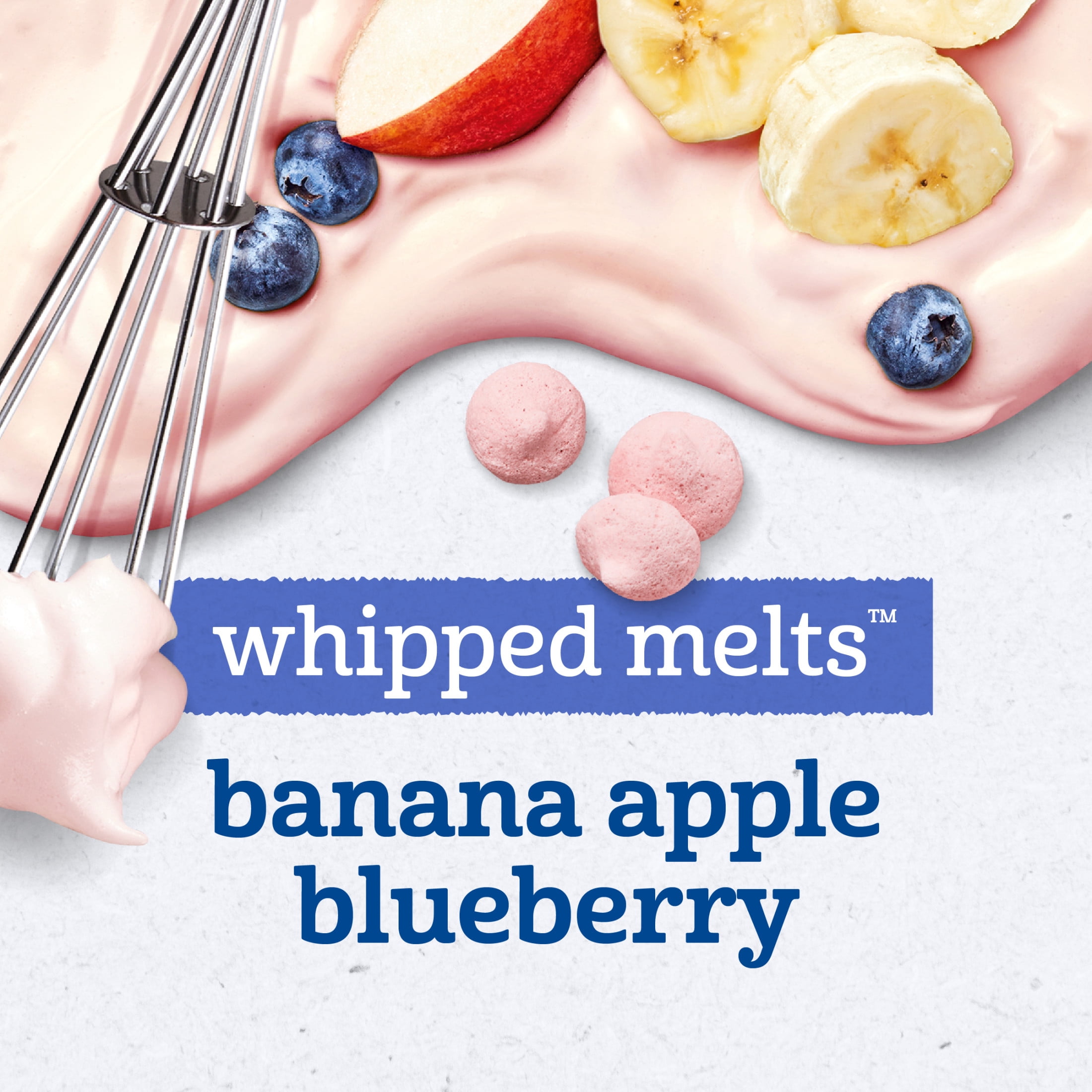 (6 pack) Gerber Stage 3 Baby Snacks, Banana Apple Blueberry Whipped Melts