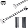 thumbnail image 1 of MSBD Telescopic Shower Curtain Rod 55-85cm Stainless Steel Extendable Telescopic Rod No Drilling Adjustable Length for Cabinet Bathroom Windows Doors, 1 of 5