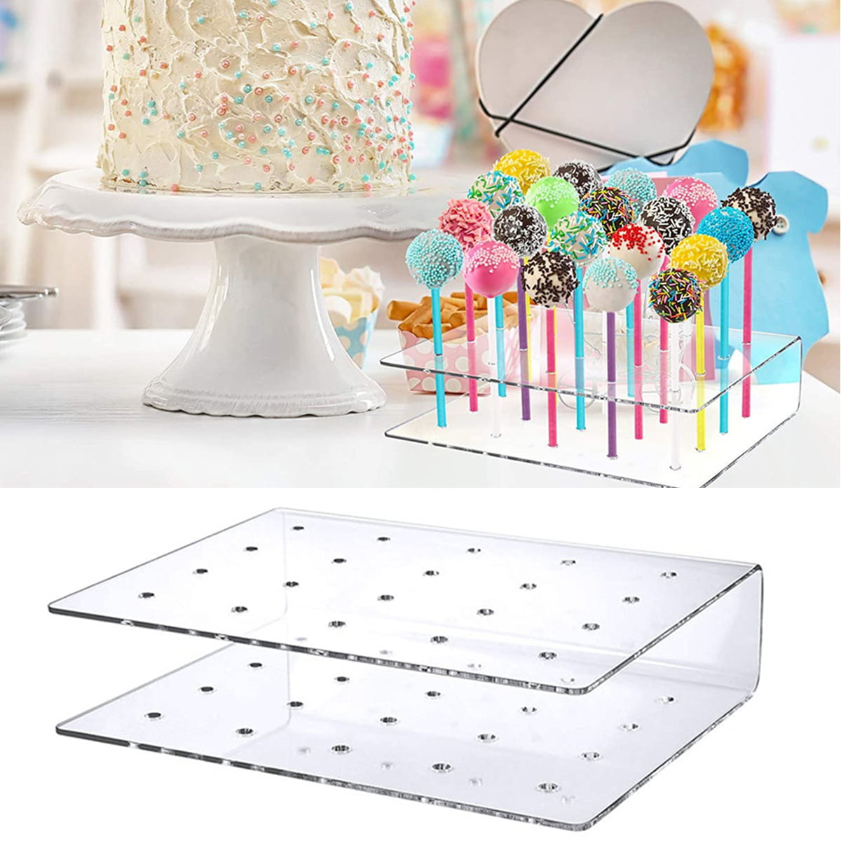 Buy Wholesale China Acrylic 3 Tires Cake Pop Stand Plexiglass Cake Pop  Display & Plexiglass Cake Pop Display at USD 8 | Global Sources