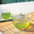 thumbnail image 2 of Hario ChaCha Kyusu Maru Tetera de vidrio resistente al calor 450 mL, 2 of 3
