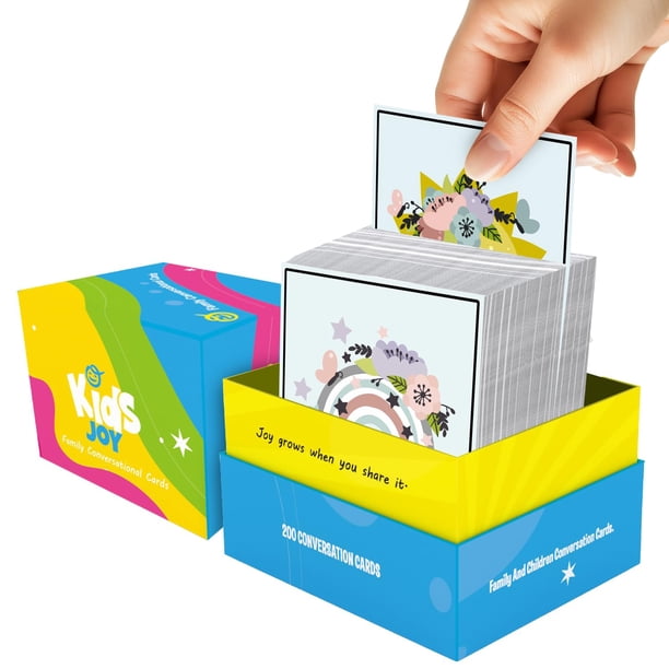 Cartas de conversación familiar Pulitymet 200 preguntas para iniciar el juego