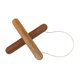 thumbnail image 1 of Alfombrilla de madera para olla Macarena soporte acolchado refrigeración plegable tipo x Marrón oscuro, 1 of 8