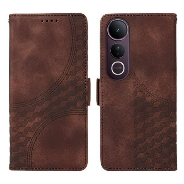 Funda GANGXUN para Vivo V50 Lite con diseño acolchado elegante, cuero PU, protección total y ajuste preciso
