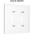 thumbnail image 4 of Nadoabtm Decorative Switch Plates Realistic Deep Blue Marble Pattern 2 Gang Double Toggle Wall Plate Outlet Light Switch Cover Electrical Faceplate for living Room Home Decor, 4 of 8