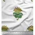 thumbnail image 1 of Soimoi Poly Georgette Fabric Leaves & Floral Block Decor Fabric Printed Yard 42 Inch Wide, 1 of 3