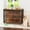 43.7-Brown, variant on 43.7" Dog Crate Furniture, XL Dog Crate Dog Kennel Indoor with Wheels for Large Medium Small Dogs, Wooden Dog Kennel End Table with Sliding Door Wooden Furniture Crates for Living Room, Bedroom