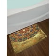 thumbnail image 2 of Grunge Bath Mat, Paisley Like Mandala Motif with Flowers Leaves and Buds Image, Plush Bathroom Decor Mat with Non Slip Backing, 29.5" X 17.5", Multicolor, by Ambesonne, 2 of 2