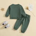thumbnail image 4 of TAIAOJING Baby Toddler Boy Outfit Boys Girls Long Sleeve Solid T Shirt Pullover Tops Pants Outfits For 18-24 Months, 4 of 4