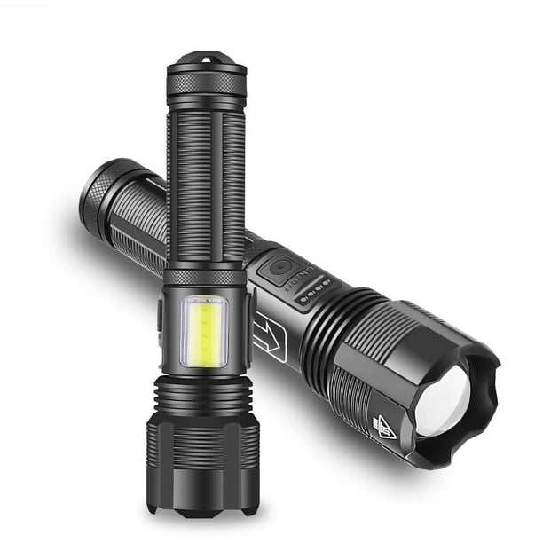 Linterna XHP50 con zoom y pantalla de potencia, recargable por USB, linterna p70