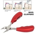 thumbnail image 1 of Rubber Handle Spring Stainless Steel Nail Art Cuticle Care Cutter Nippers Clipper Manicure Salon Tool, 1 of 9