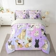 thumbnail image 2 of Homewish Kawaii Dog Lover Bedding Comforter Set 7pcs for Kids, Cute Cartoon Dalmatian King Bedding Sets, Funny Pug Animal Reversible Bed Sheets, Ultra Soft Bedroom Decor, 2 of 7