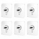 thumbnail image 1 of Ganchos Adhesivos Resistentes Para Colgar Percheros Sin Clavos. Pegatina Con Tornillo 2 En 1 Para Estantes De Pared. Impermeable Y Resistente Al Óxido. Para Cocina, Baño, Oficina En Casa., 1 of 2