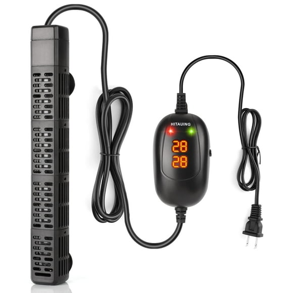 HiTauing Aquarium Heater, 50W/100W/200W/300W/500W Submersible Fish Tank Heater with Over-Temperature Protection and Automatic Power-Off When