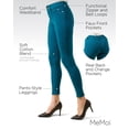 thumbnail image 3 of Dovizia Pants-Style Ponte Legging - Leggings with Pockets by Medium / MQ-014 Ocean Depths, 3 of 12