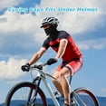 thumbnail image 5 of 3 Pcs Summer Balaclava Cooling Mask Breathable Ice Silk Full Face Helmet Liner with Brim and Reflective Glasses Hole UV Protection Hood Neck Gaiter for Man Women Cycling Fishing Sports, Black, 5 of 6