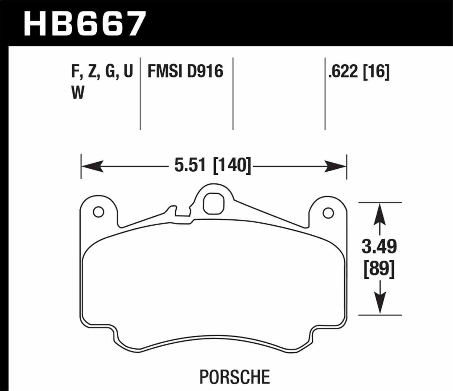 Hawk 02-05 Porsche 911 Carrera 4 Turbo Look/Carrera 4S Front HPS Street Brake Pads Fits select: 2006 PORSCHE 911 CARRERA CABRIOLET, 2005 PORSCHE 911 NEW GENERATION CARRERA S