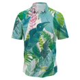 thumbnail image 1 of Camisas Para Hombre Manga Corta La tendencia de la moda de verano es genial para combinar con camisas de manga corta estampadas en verde (Light Blue, 4XL), 1 of 2