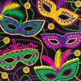 thumbnail image 4 of Amscan 501901 Mardi Gras Masques Serviettes de Table, 5" x 5", 16 Ct., 4 of 5