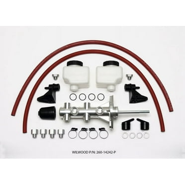 Wilwood High Volume Tandem Master Cylinder - 1 1/8in Bore Ball Burnished