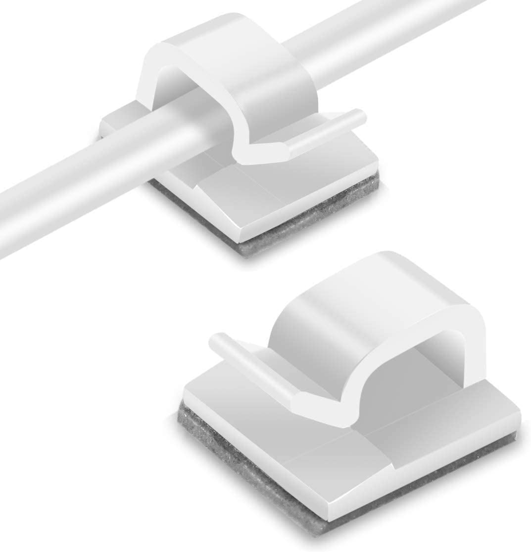 100PCS Cable Clips, KEEHO Outdoor Light Wire Clips Self Adhesive - View #2