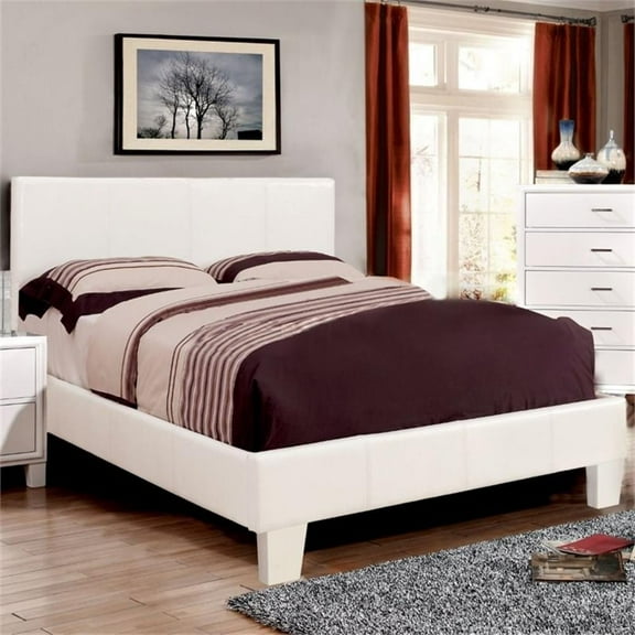 Kingfisher Lane Queen Platform Bed in White