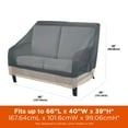 thumbnail image 5 of Modern Leisure Renaissance Ultralite Patio Loveseat Cover, 66"L x 40"W x 39"H, Gray, 5 of 17