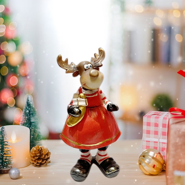 Decoración de Ciervos Xihbxyly Regalo de Navidad Decoración Del Hogar Dormitorio Estudio escritorio