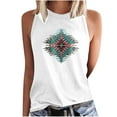 thumbnail image 1 of Birdeem Mode Femmes Imprimé Col Rond Sans Manches Tunique Tee Tops, 1 of 1