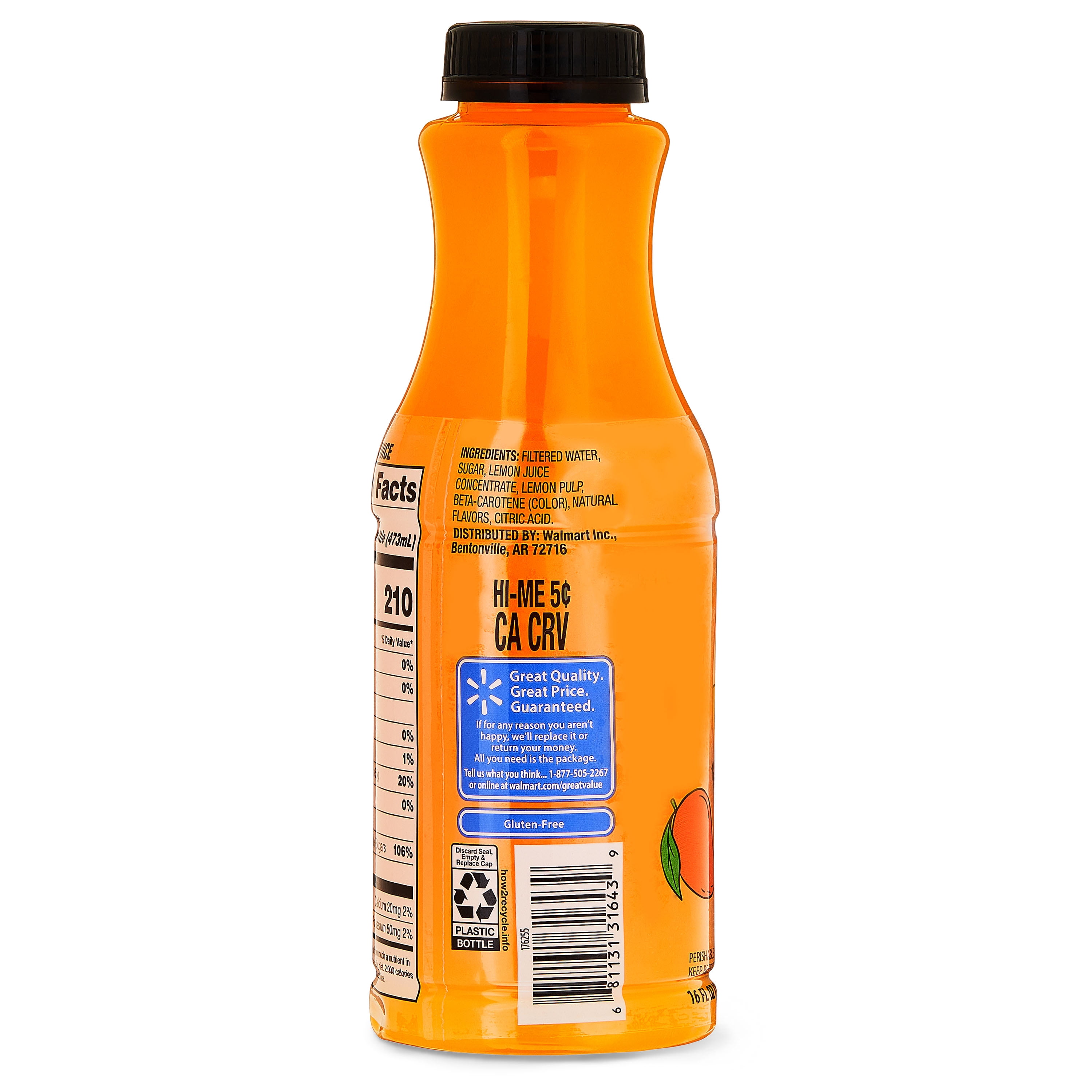 Great Value Mango Lemonade, 16 fl oz